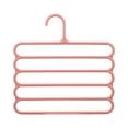 thumbnail image 1 of Cosmug 5 Tier Pants Hanger Non Slip Space Saving Clothes Organizer for Closet Multi Layer Trouser Jeans Scarf Tie Storage Rack Plastic Wardrobe Accessories Holder 1X Multifunctional Trouser Hanger, 1 of 6