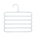 thumbnail image 1 of Cosmug 5 Tier Pants Hanger Non Slip Space Saving Clothes Organizer for Closet Multi Layer Trouser Jeans Scarf Tie Storage Rack Plastic Wardrobe Accessories Holder 1X Multifunctional Trouser Hanger, 1 of 6