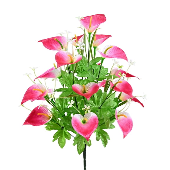 Cosmug Artificial Calla Lily Flowers, Realistic Fake Calla Lilies, Lifelike and Elegant, for Spring, Home, Kitchen, Wedding Bouquets, Mother's Day Decorations (Pink)