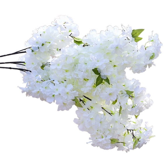Cosmug Artificial Cherry Blossom Flowers Silk Flowers Fake Flowers Wedding Bouquet Home Decoration Table Centerpieces Arrangement Spring Floral Decor Birthday Party Event Supplies Indoor Outdoor