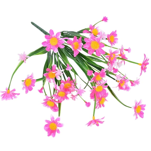 Cosmug Artificial Daisy Flowers Faux Wildflowers Bouquet Realistic Silk Floral Arrangement Indoor Outdoor Garden Wedding Home Party Table Centerpiece Decor 1 Artificial Flower