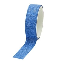 Cosmug Artisan Glitter Washi Tape Set - 1/2" Wide Decorative Adhesive Rolls with Gold/Silver Flakes, 10-Pack Craft Sticky Tapes for Scrapbooking Diy & Card Making, Blue