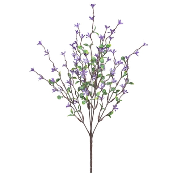Cosmug Cherry Blossom Decor Artificial Flowers Long Stems with Frosted Powder, Realistic Faux Floral Branches for Vase Arrangements, Wedding Centerpieces, Indoor Home Decorations