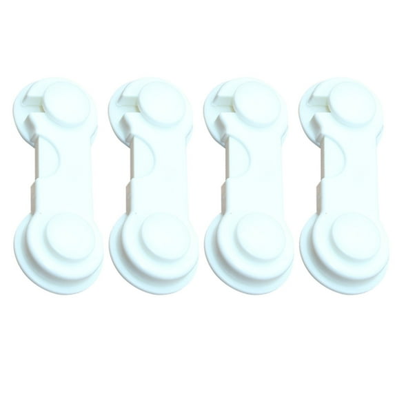 Cosmug Child Safety Locks 4 Pack Baby Proof Cabinet Drawer Fridge Toilet Safety Strap Locks Adhesive No Drilling Adjustable Child Proof Latches for Kitchen Cupboard Wardrobe Door 4X Child Lock