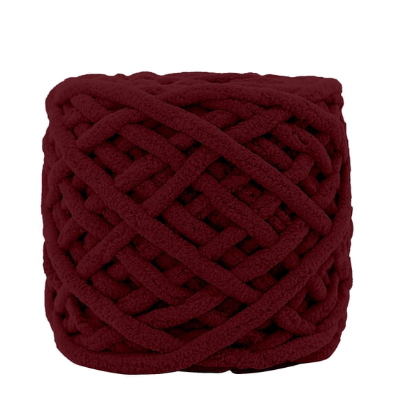 Cosmug Chunky Yarn Acrylic Bulky Washable Hand Knitting Yarn for Diy Blanket Sweater Scarf Soft Polyester Crochet Yarn for Beginners Craft Projects 1 Ball of Yarn