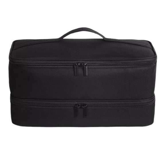 Cosmug Flexstyle Travel Nylon Case - Double Layer Carrying Case Box for Portable and Secure Storage, Organized Compartment for Travel Essentials, Durable and Lightweight for Easy Transport