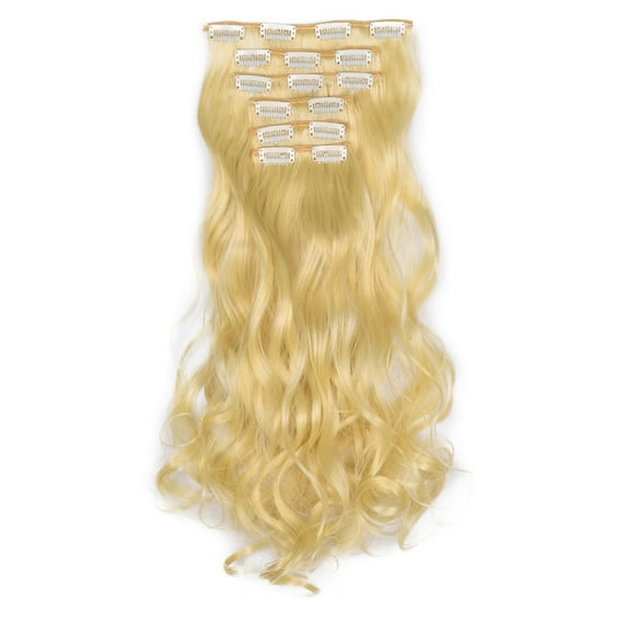 Cosmug Hair Extensions Real As Remy Fashion Hair Long Clip In Hair Extensions Full Head Curly Wig, Human Hair Extensions Clearance Sale, 1X Wig