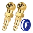 thumbnail image 1 of Cosmug Heavy Duty Tire Air Chuck Set Solid Metal Closed Air Chuck with Quick Connect Plug Tire Inflator Nozzle 300 Psi Rated Leak-Proof Air Compressor Accessories for Car Truck Motorcycle Bicycle, 1 of 9