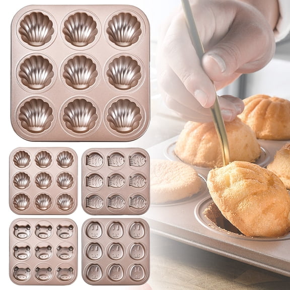 Cosmug Madeleine Pan Baking Pan Under $15 for Baking, Homemade Desserts, Kitchen, Cake Mold