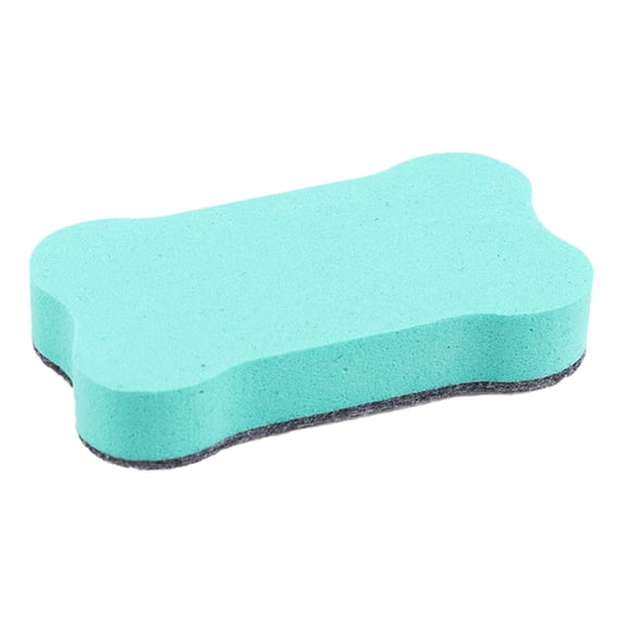 Cosmug Magnetic Bone-Shaped Whiteboard Eraser - 4"X2.5" Felt Surface with Non-Scratch Base, Multi-Color Classroom Cleaning Tool for Teachers (Set of 4: Red/Yellow/Blue/Green)** |, Green