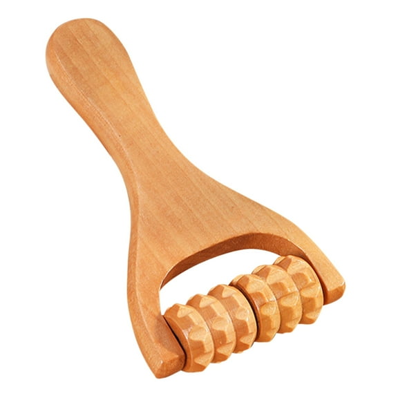 Cosmug Massage Tools Wooden Double and Three Wheel Roller Massager Portable Dredge Massager, Massage Products , a Massager