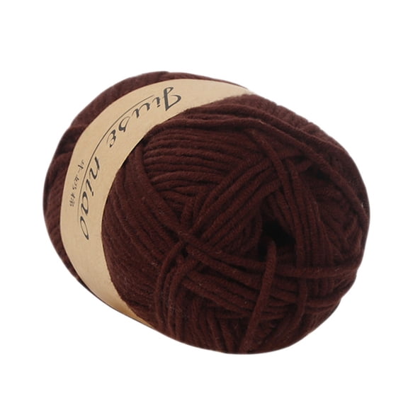Cosmug Milk Cotton Yarn Soft Baby Wool Hand Knitting Scarf Sweater Hat Diy Crochet Crafts Crocheting Supplies Worsted Weight Thread Needlework Yarn Weaving Material 1X Ball of Yarn