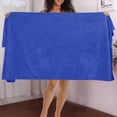 thumbnail image 1 of Cosmug Oversized Turkish Cotton Bath Sheet, 80X180Cm Extra Large Towel for Bathroom, Beach, Pool, Soft & Absorbent, Quick-Drying , Blue1 C, 1 of 5