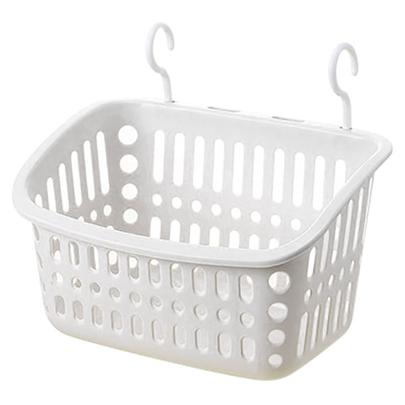 Cosmug Plastic Hanging Shower Caddy Basket with Hook, Space-Saving Storage Organizer for Bathroom, Kitchen, Bedroom, for Toiletries, Sponges, Supplies Under $10, Hzrsa01 One Size
