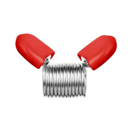 Cosmug Red-Handle Bead Stopper Clamps | Jewelry Making Anti-Slip Diy Tool | Wire End Craft Clips for Beading & Handmade Accessories | 10 Pcs Spring Mechanism, Red