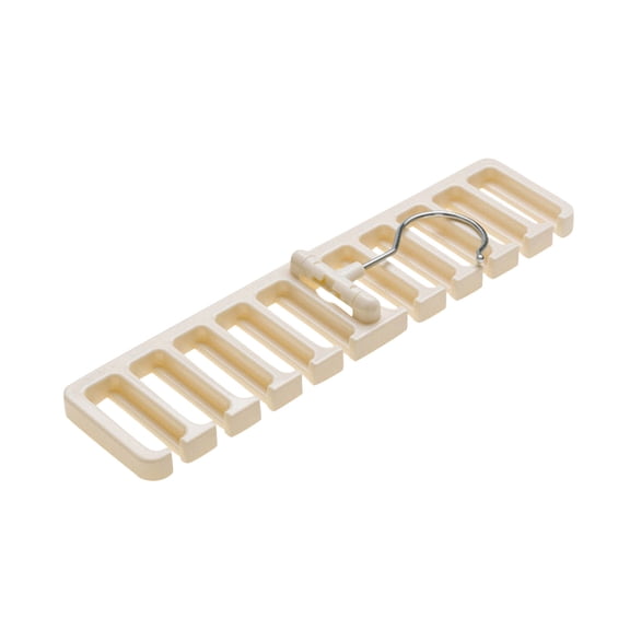 Cosmug Rotating Tie Belt Hanger Closet Organizer 10 Slot Multi Functional Scarf Rack Space Saving Accessories Storage Holder for Ties Belts Necklaces Wardrobe Organization 1Belt Storage Rack