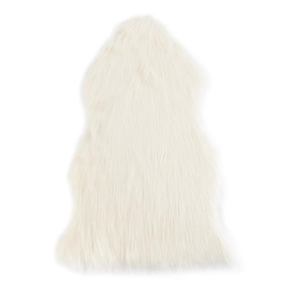 Cosmug Soft Artificial Sheepskin Chair Cover Warm Hairy Seat Pad Cozy Area Rug Bedroom Decorative Carpet Advanced Fiber Home Decor Living Room Sofa Throw Faux Fur Accent Mat 1Pc Carpet