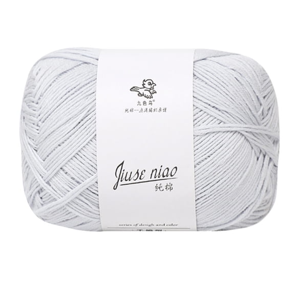 Cosmug Soft Cotton Yarn for Hand Knitting Baby Wool Thick Scarf Line Crochet Thread Warm Breathable Diy Craft Sweater Hat Making Supplies 50G Ball Beginner Friendly Needlework Textile Material