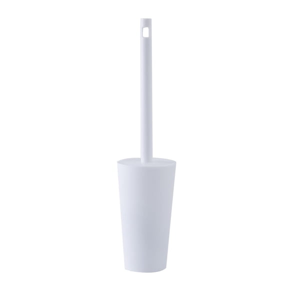 Cosmug Toilet Brush and Holder Set with Splash Guard, Bathroom Cleaning Tools with Built-In Lid, Hygienic Wc Scrubber with Durable Bristles, Compact Under-Rim Cleaner for Home Restroom