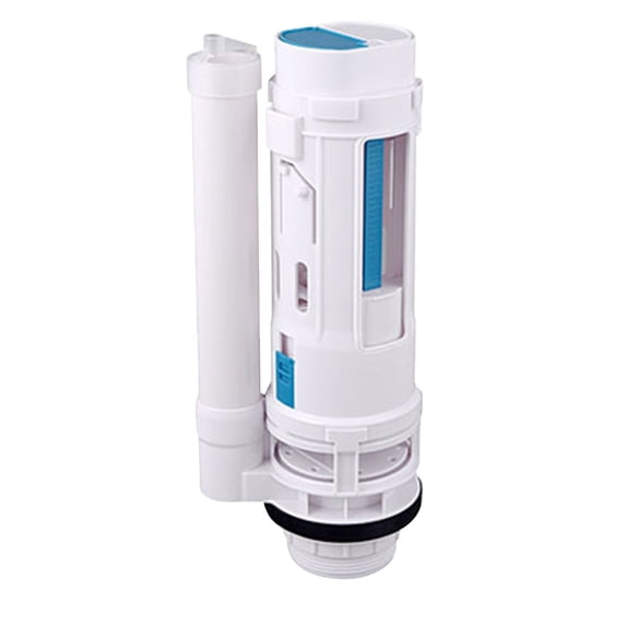 Cosmug Toilet Flush Valve Replacement Dual Flush Push Button Water Saving Fill Valve for Two Piece Toilet Tank Repair Kit Bathroom Plumbing Parts High Quality Durable Drain Valve *1