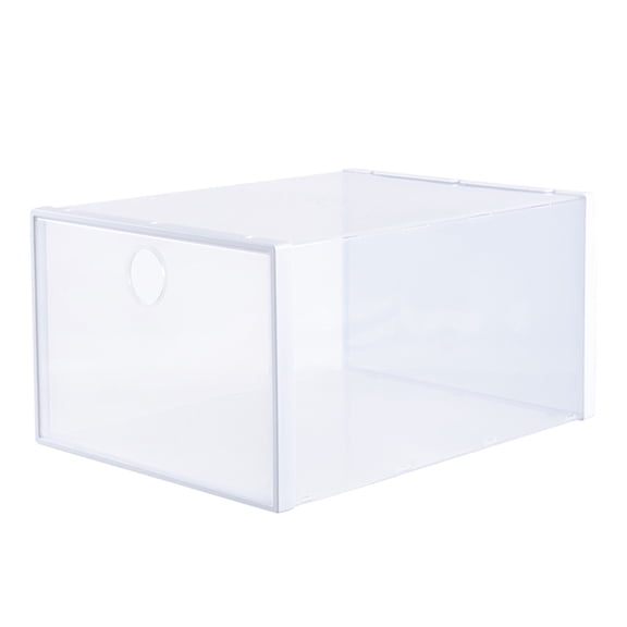 Cosmug Transparent Folding Shoe Box Stackable Clear Plastic Shoe Storage Organizer with Magnetic Door Space Saving Shoe Container for Closet Bedroom Entryway Dustproof Display Case 1 X Shoe Box