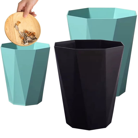Cosmug Wastebasket Trash Can Under $10 for Bathroom, Bedroom, Office, Small Space, Garbage Bin