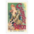 thumbnail image 1 of Cosmydor Savon - French Luxury Soap Brand - Vintage France Advertising Poster by Jules Chéret c.1891 - Fine Art Matte Paper Print (Unframed) 30x44in, 1 of 4