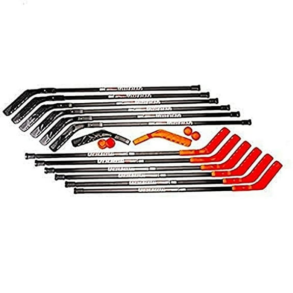 Cosom Collegiate Hockey Sticks, 16 Pieces, 52" Power Shaft