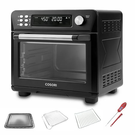Cosori Toaster Oven Air Fryer, Smart 26.4QT Large Stainless Steel Convection, Black