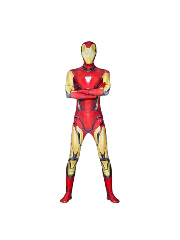 Cosplay Costume Iron Alloy Heroic Suit for Halloween Party Role Play Dress Up Show Carnival Performance