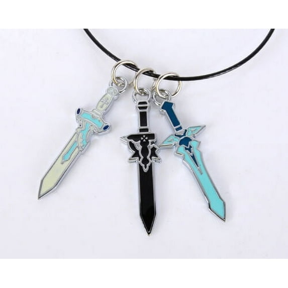 Cosplay Costume Sao Sword Art Online Kirito Dark Repulser Asuna Necklace Pendant