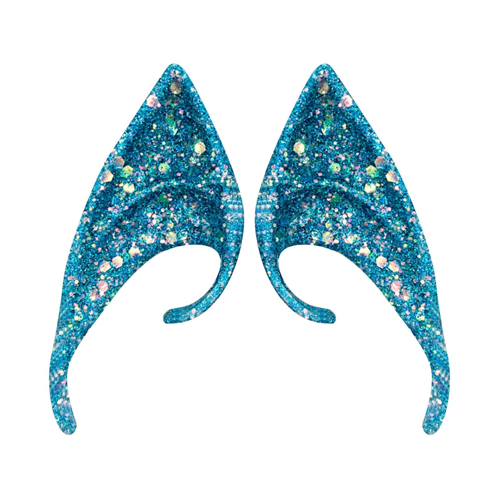 Cosplay Fairy Pixie Elf Ears,Sparkling Latex Pointy Ears, Small & Short