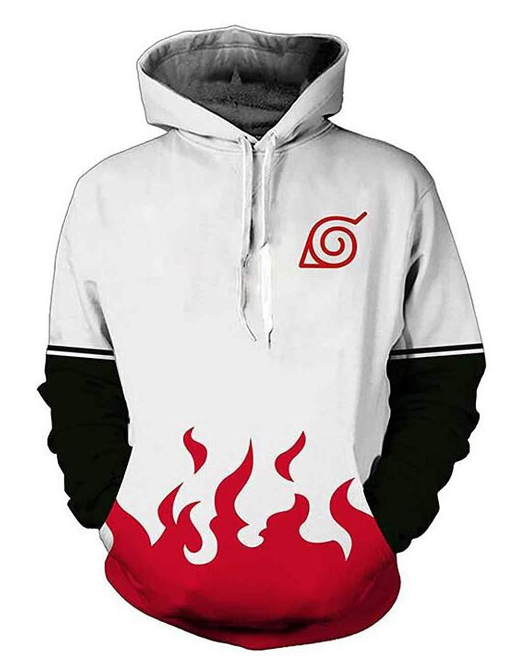 Anime Cosplay Hoodie with 3D Print Unisex, White, Kuwait Ubuy