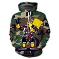 thumbnail image 1 of Cosplay Life Bart Simpson Dab - The Simpsons 3D Printed Drawstring Hoodie (L), 1 of 2