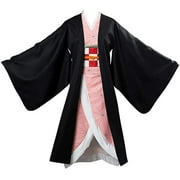Cosplay Life Demon Slayer Nezuko Kamado Cosplay Costume Japanese Anime Fashion 3D Printed Unisex Kimono Outfit