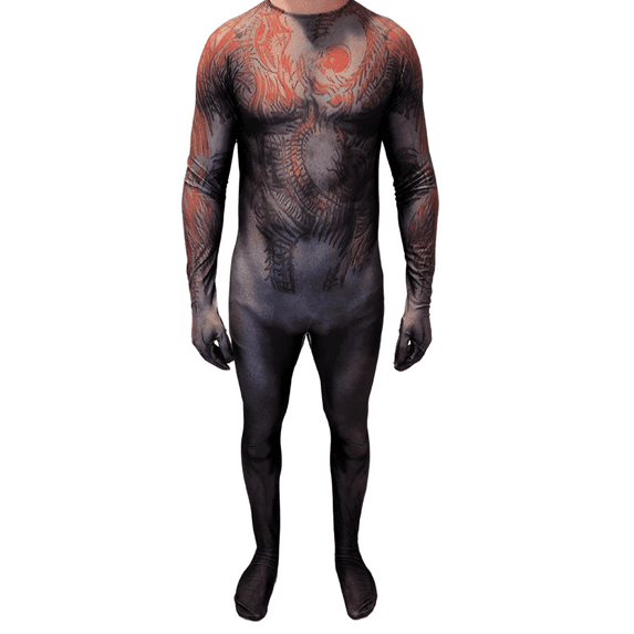 Cosplay Life Drax the Destroyer Superhero Galaxy Guardian Muscle Bodysuit - Cosplay Costume - Halloween Outfit For Unisex Adult - Fabric Bodysuit (M)