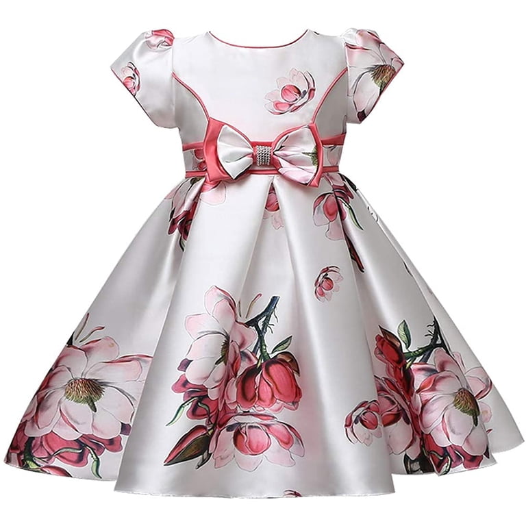 Cosplay Life Floral Dress For Girls and Young Adults Fashion Flower  Waistline Kids Party Festival Dress Ages 2-10 Years Old (WHITE, 6yrs) -  Walmart.com
