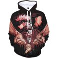 thumbnail image 1 of Cosplay Life Jujutsu Kaisen Pullover Hoodies Anime Manga Character Merch Sweatshirt For Unisex Adult (1, L), 1 of 3