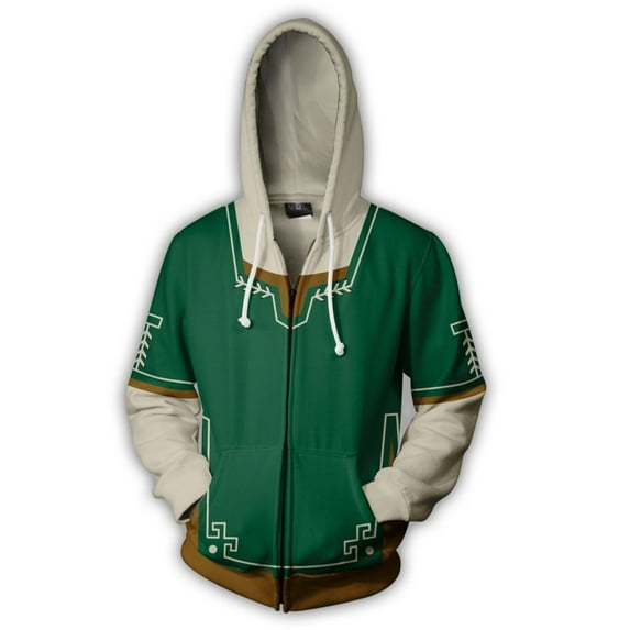 Cosplay Life Legend of Zelda Breath of The Wild Twilight Princess Kangaroo Pocket Cosplay Hoodies - Unisex Pullover Sweaters (Classic, XL)