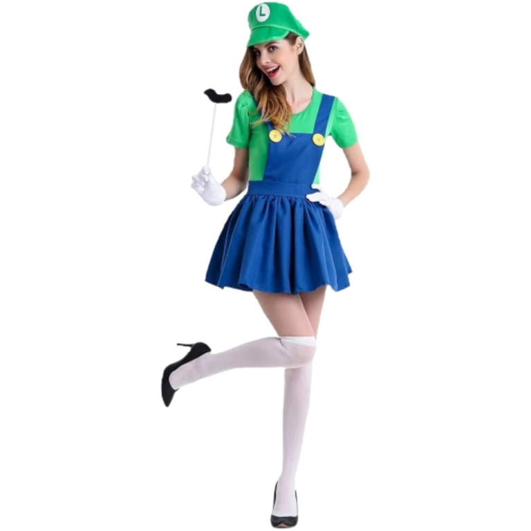 Cosplay Life Super Mario Bros Luigi Skirt