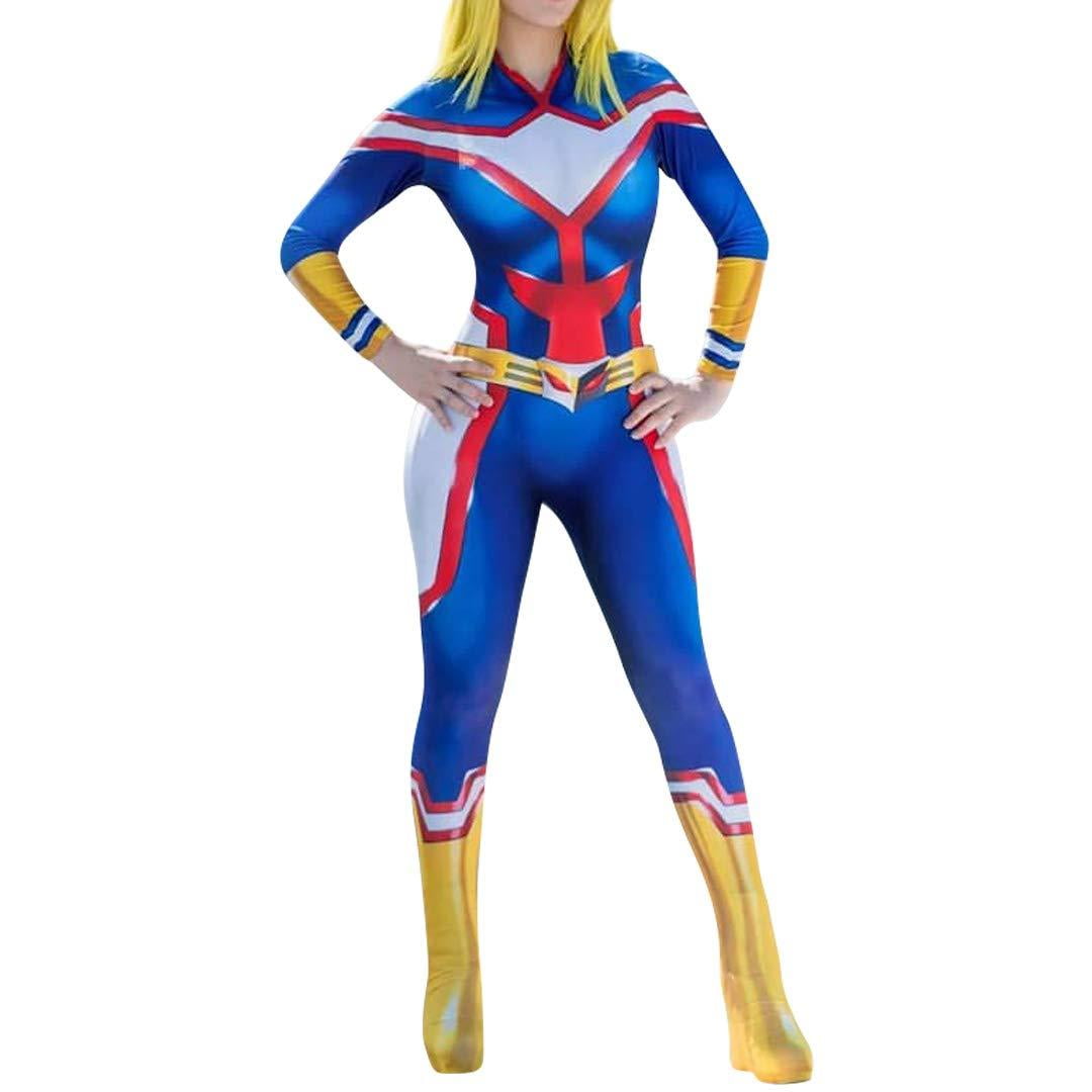Cosplay Life My Hero Academia All Might Female Cosplay Costume Lycra Fabric  Bodysuit - Walmart.com