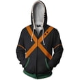 thumbnail image 1 of Cosplay Life My Hero Academia Cosplay Hoodie Boku No Hero Anime Drawstring Pullover Sweater Kangaroo Pockets For Unisex Adult (ORANGE, S), 1 of 3