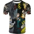 thumbnail image 1 of Cosplay Life My Hero Academia Fashion T-Shirts Boku No Hero Crew Neck Tshirts For Unisex Adult, 1 of 1