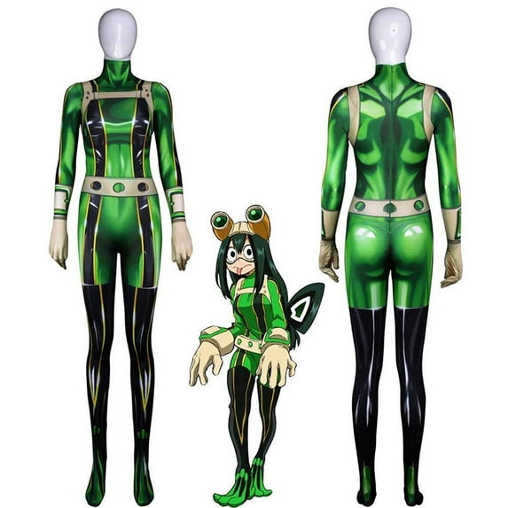 Cosplay Life My Hero Academia Froppy Cosplay Costume Lycra Fabric Bodysuit