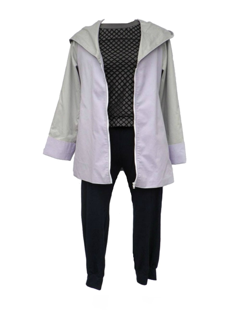 Costume Cosplay Hyuga Hinata (Naruto) - Veste + Pantalon + Accessoires - Polyester - Pour Halloween, Fête Déguisée