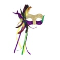 thumbnail image 1 of Cosplay Mask, Venetian Mask, Masquerade Mask, New Mardi Gras Masks for Women With Feathers - Womens Mascarade Venetian Mask for Masquerade Party, Mardi Gras, Halloween Cosplay Prom, Christmas, 1 of 5