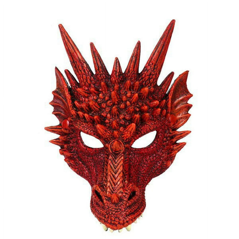 Black and Red Dragon Mask