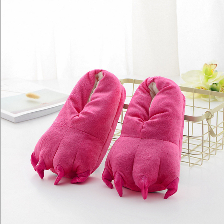 Cosplay Monster Paw Plush Slippers Monster Feet Claw Slippers Home