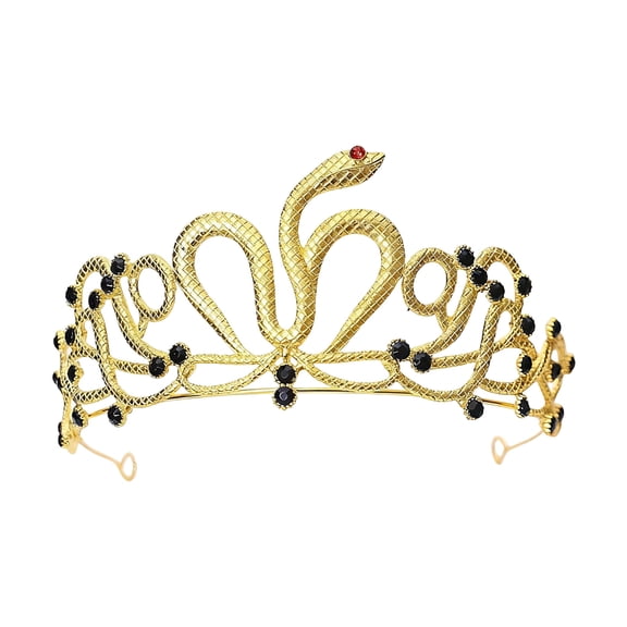 Cosplay Snake Headpiece Proms Birthday Hairbands Crowns Headwear Metallic Snake Halloween Oversized Headwear