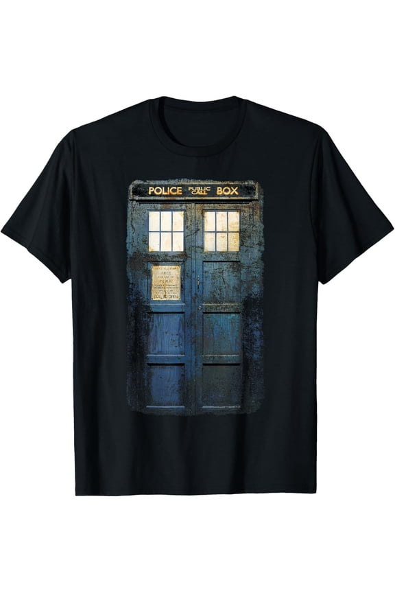 Cosplay Tardis Distressed Time-Traveller Sci-Fan Gift Unisex T-Shirt